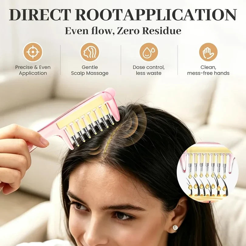 Scalp Treatment Device Essential Oil Comb