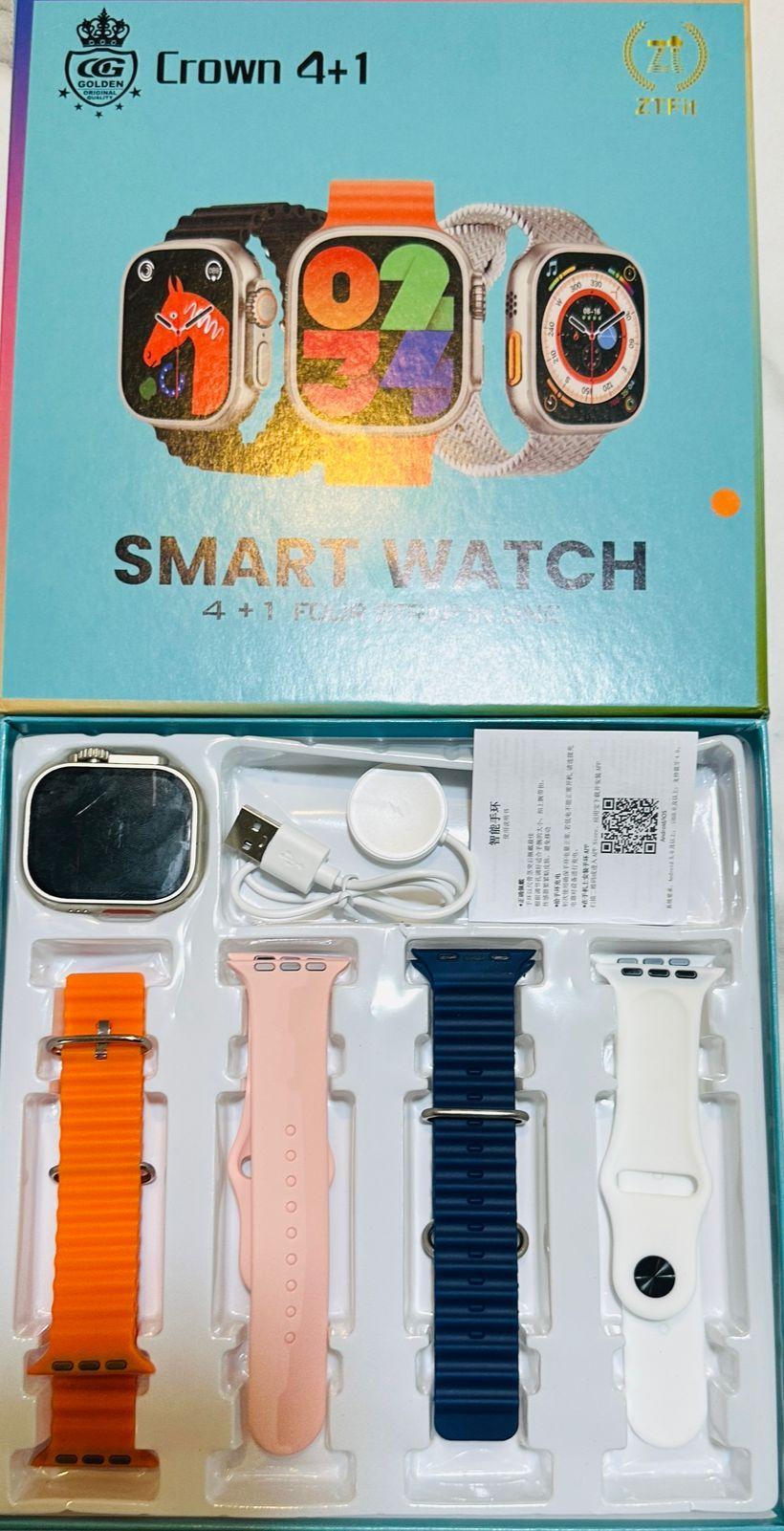 Smart watch 4+1 Four strap in one